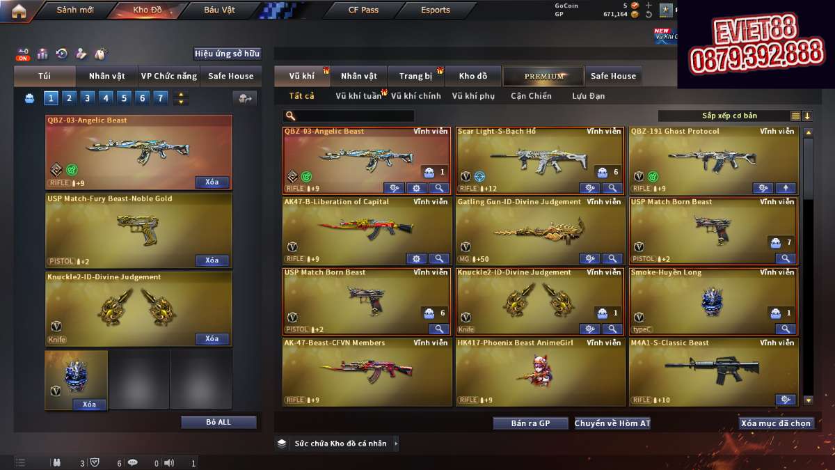 shop acc cf uy tin gia re
